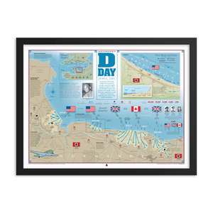 D-Day Infographic (24x18) Framed